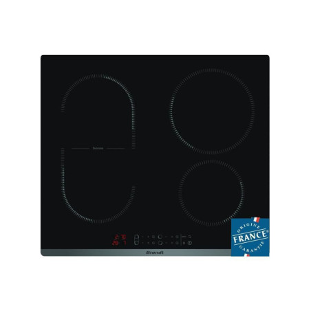 Occasion -Table de cuisson induction - 4 zones - 3600 W - L 58 x P51 cm - Revetement verre - Noir BRANDT BPI6427B -