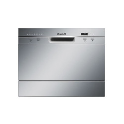 Occasion - Lave-vaisselle compact pose libre BRANDT DFC6519S - 6 couverts - L55cm - 49dB - Inox