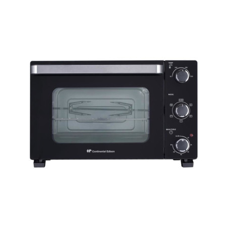 Occasion - CONTINENTAL EDISON CEMF28B2 - Minifour électrique 28L noir - 1500W - Rotissoire, Convection naturelle