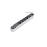 Occasion - CHACON Bloc multiprise parafoudre avec interrupteur 6 prises 16A 1,5m gris