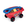 Occasion - SMOBY - CARS Chariot de plage garni : sceau + tamis + rÃ¢teau + pelle + moule a sable