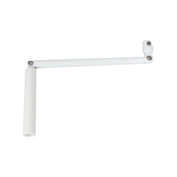 Occasion -Manivelle seule - En acier laqué blanc - Sortie ronde : ÂÃ 12 mm