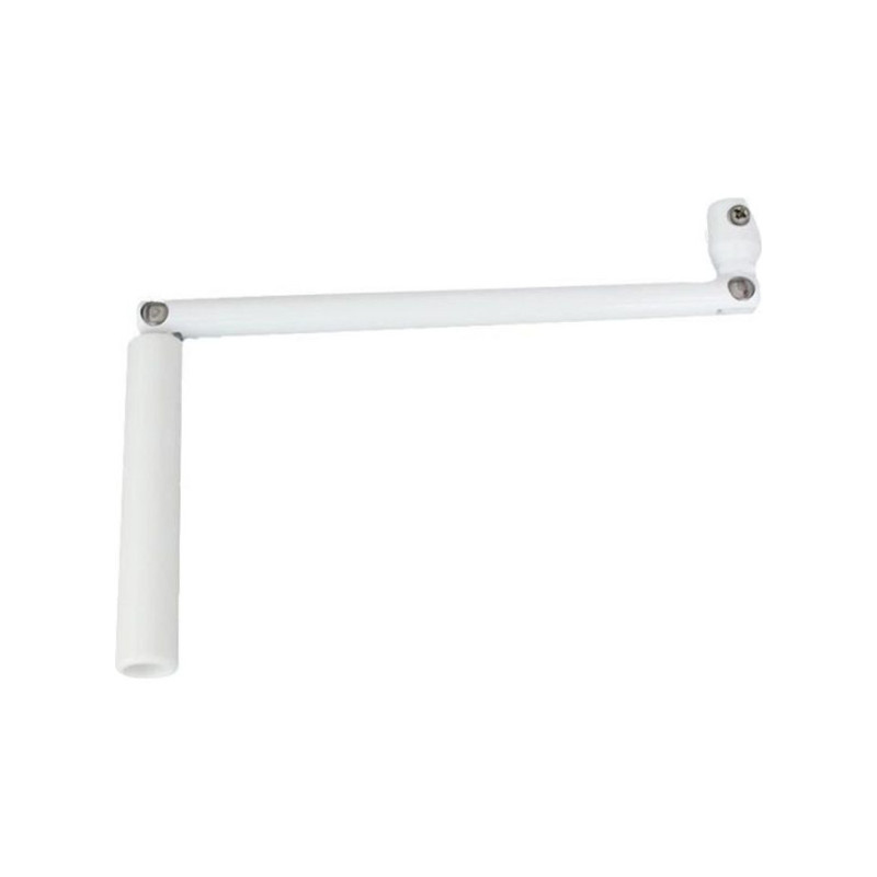 Occasion -Manivelle seule - En acier laqué blanc - Sortie ronde : ÂÃ 12 mm