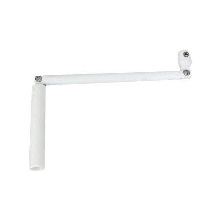 Occasion -Manivelle seule - En acier laqué blanc - Sortie ronde : ÂÃ 12 mm