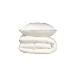 Occasion - Pack linge de lit Microfibre - 1 Couette chaude 140x200 cm + 1 Oreiller 60x60 cm blanc