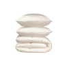 Occasion - Pack linge de lit Microfibre - 1 Couette chaude 220x240 cm + 2 Oreillers 60x60 cm blanc