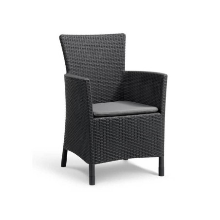 Occasion - Chaise de salle a manger de jardin Iowa - Keter - Gris - Fauteuil en résine de synthese - Design - Adulte