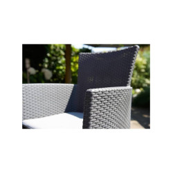 Occasion - Chaise de salle a manger de jardin Iowa - Keter - Gris - Fauteuil en résine de synthese - Design - Adulte