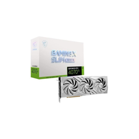Occasion - MSI - Carte Graphique - RTX 4070 TI GAMING X SLIM WHITE 12G (912-V513-442)