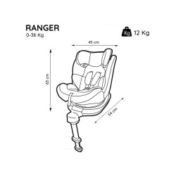 Occasion -NANIA Siege Auto isofix Ranger Groupe 0/1/2/3 (0-36kg) pivotant 360Â°