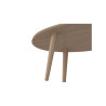 Occasion -NARVIK Table basse ovale style scandinave blanc brillant
