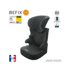 Occasion -Rehausseur enfant - NANIA - BEFIX - Groupe 2/3 (15 - 36 kg) - 4 étoiles ADAC - Fabrication franÃ§aise - Noir