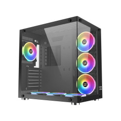 Occasion -XIGMATEK Aquarius Plus ARGB (Noir) - Boitier sans alimentation - Moyen tour - Format ATX