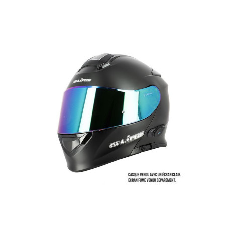 Occasion - Casque modulable INTERCOM S550 Double Ecran + Pinlock - Noir mat - Taille XL - Bluetooth intégré