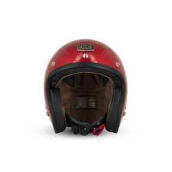 Occasion - Casque Jet Cafe Racer S250 Rouge Pailleté Brillant - Taille S