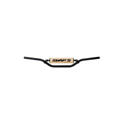 Occasion -Guidon CROSS Alu - CR HIGH Ã22.2mm - Noir Mat / Mousse BLANCHE LASER