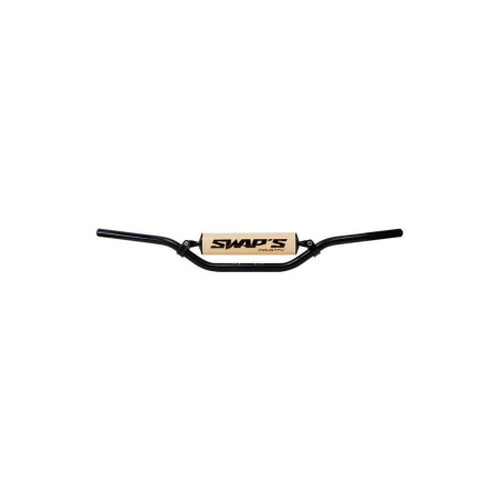 Occasion -Guidon CROSS Alu - CR HIGH Ã22.2mm - Noir Mat / Mousse BLANCHE LASER