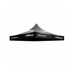 Occasion -Toit pour tente barnum publicitaire 3 x 3 m noir (Pour BARNUM22)
