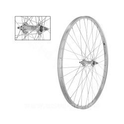 Occasion - Très bon état ROUE AVANT VELO 26' AXE PLEIN SANS ECROU