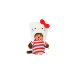 Occasion - Très bon état Peluche Monchhichi Hello Kitty - BANDAI - Douce peluche