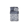 Occasion - Très bon état Parure de lit Mawira - 2 personnes - 260 x 240 cm - 100% coton - Bleu marine Motif Floral - TODAY