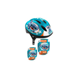 Occasion - Très bon état Set avec Casque et protections avec coudieres et genouilleres - DISNEY - STITCH