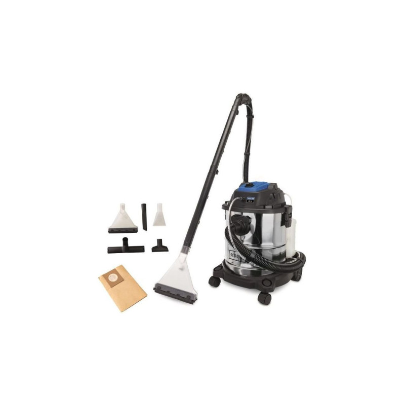 Occasion - Très bon état SCHEPPACH Aspirateur 5 en 1 Injecteur Extracteur eau et poussiere - SprayVac20