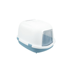 Occasion - Très bon état Bac a litiere TRIXIE Primo XXL Top - Couvercle - 56 Ã 47 Ã 71 cm - Bleu et blanc