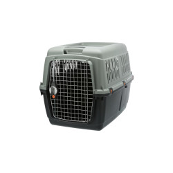 Occasion - Très bon état Box de transport TRIXIE Giona 5 - RecyclÃ© - M: 60 Ã 61 Ã 81 cm - Anthracite et gris-vert