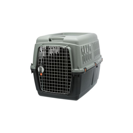 Occasion - Très bon état Box de transport TRIXIE Giona 5 - RecyclÃ© - M: 60 Ã 61 Ã 81 cm - Anthracite et gris-vert