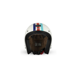Occasion - Très bon état Casque Jet Cafe Racer S250 Blanc / Bleu / Rouge Brillant - Taille XXL