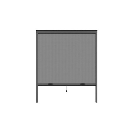 Occasion - Très bon état Moustiquaire de fenetre L160 x H170 cm en aluminium gris anthracite - Recoupable en largeur et hauteur