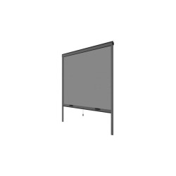Occasion - Très bon état Moustiquaire de fenetre L160 x H170 cm en aluminium gris anthracite - Recoupable en largeur et hauteur