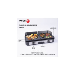 Occasion - Très bon état FAGOR - FG823 - Plancha Inox Extra Large - 2000 W