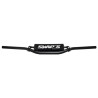 Guidon CROSS Alu - CR LOW Ø28.6mm avec Renfort - Noir Mat