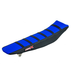 HOUSSE DE SELLE YAMAHA YZF 250-450 - WRF 250-450 - TOP BLUE- SIDE BLACK-STRIPES BLACK