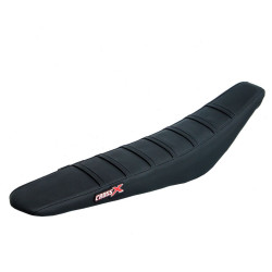 HOUSSE DE SELLE KTM SX-SXF - EXC - TOP BLACK- SIDE BLACK-STRIPES BLACK