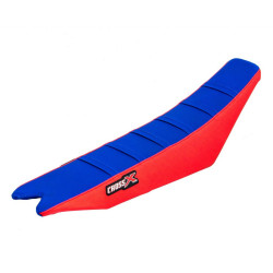 HOUSSE DE SELLE BETA RR-RS - TOP BLUE- SIDE RED-STRIPES BLUE