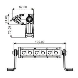 Projecteur Quad 6 LED 30W 3D 2100 Lum, Cree Leds, CE Rohs