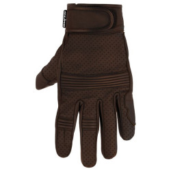 Gants Eté STRADA - Perforés en Cuir - Homologués CE - Marron L