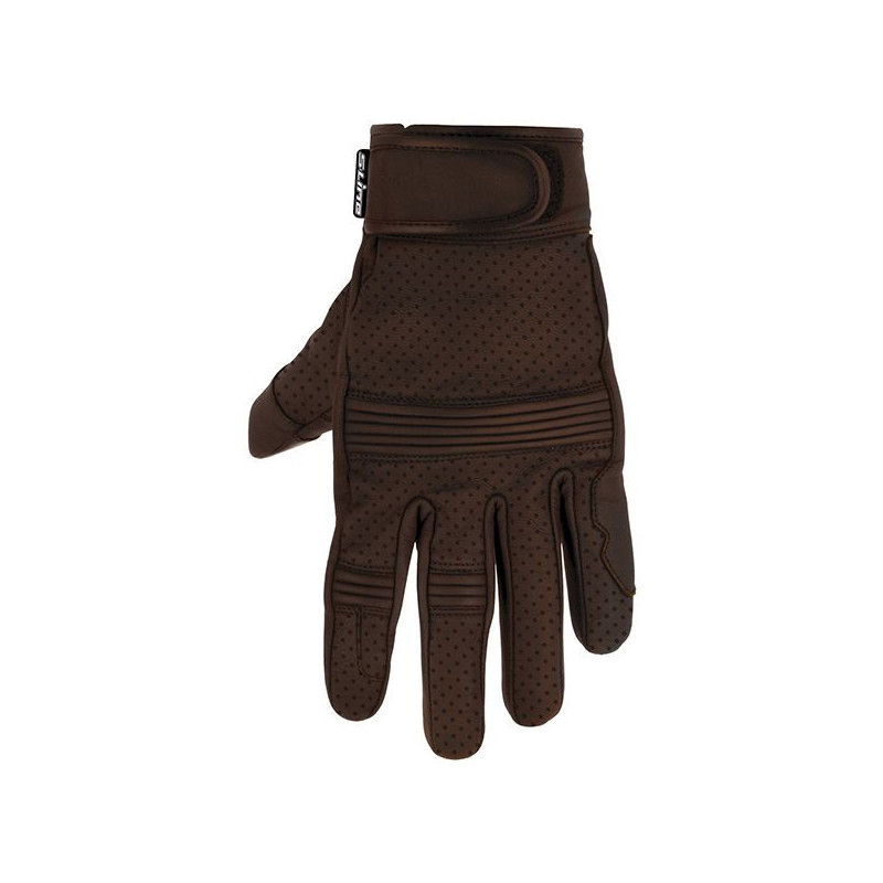 Gants Eté STRADA - Perforés en Cuir - Homologués CE - Marron L