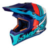 Casque Cross BLUR S818 - Rouge / Bleu Brillant - Taille L