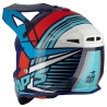 Casque Cross BLUR S818 - Rouge / Bleu Brillant - Taille L