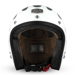 Casque Jet Cafe Racer S250 Noir / Blanc  Brillant - Taille XL