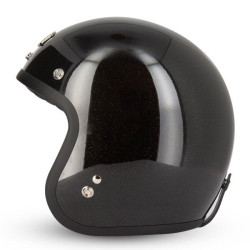 Casque Jet Cafe Racer S250 Noir Pailleté  Brillant - Taille L