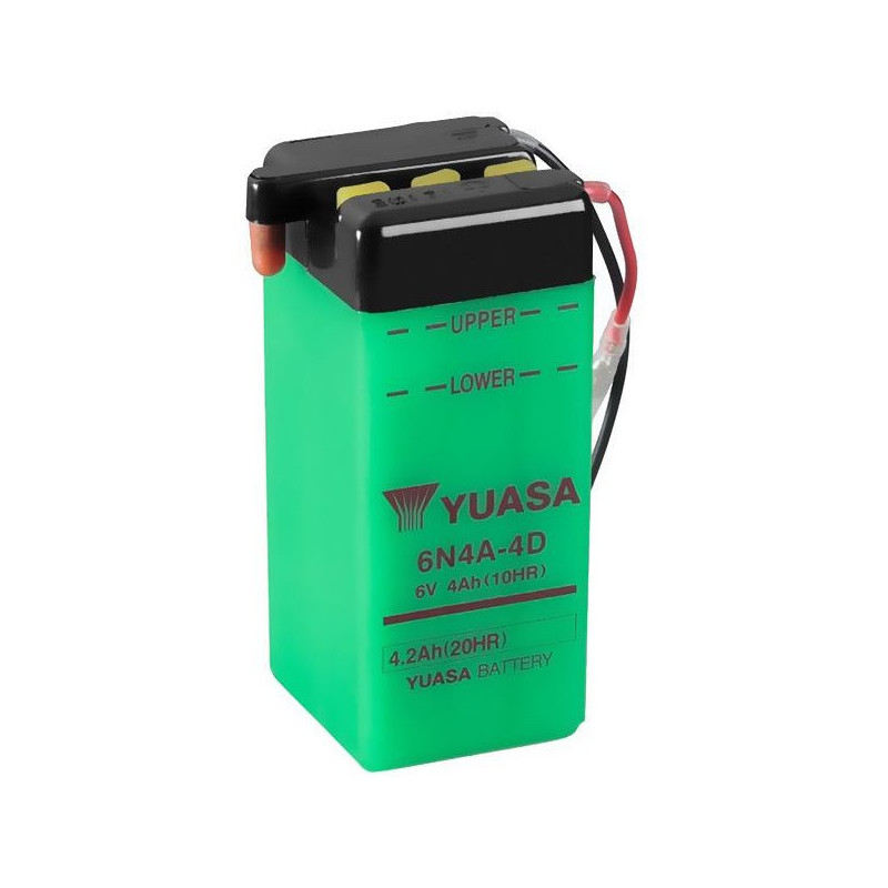 Batterie 6N4A-4D Conventionnelle Avec Entretien - Livrée Sans Acide