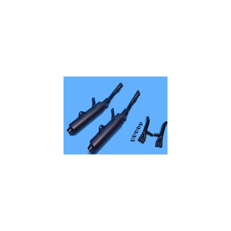 Silencieux Rond ZX10 TOMCAT Ronds Ø100 Noirs Homologués - Vendus par Paire