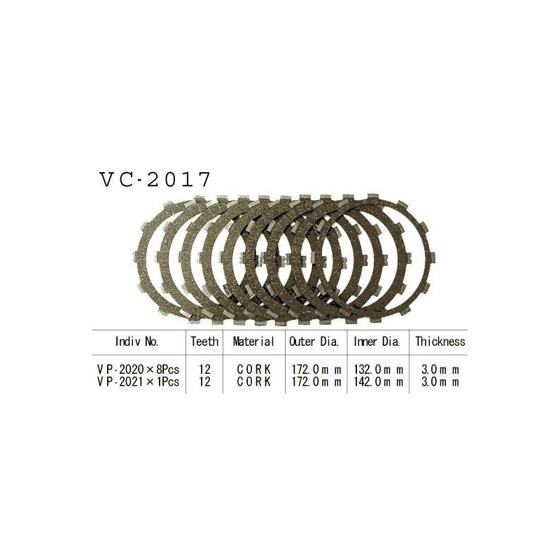 Kit Disques d'Embrayage Garnis Xvs 1600 Wild Star 1999/2002