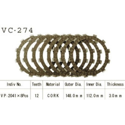 Kit Disques d'Embrayage Garnis Xj 600 N/S Diversion 1992/2002