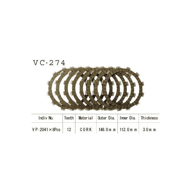 Kit Disques d'Embrayage Garnis Xj 600 N/S Diversion 1992/2002